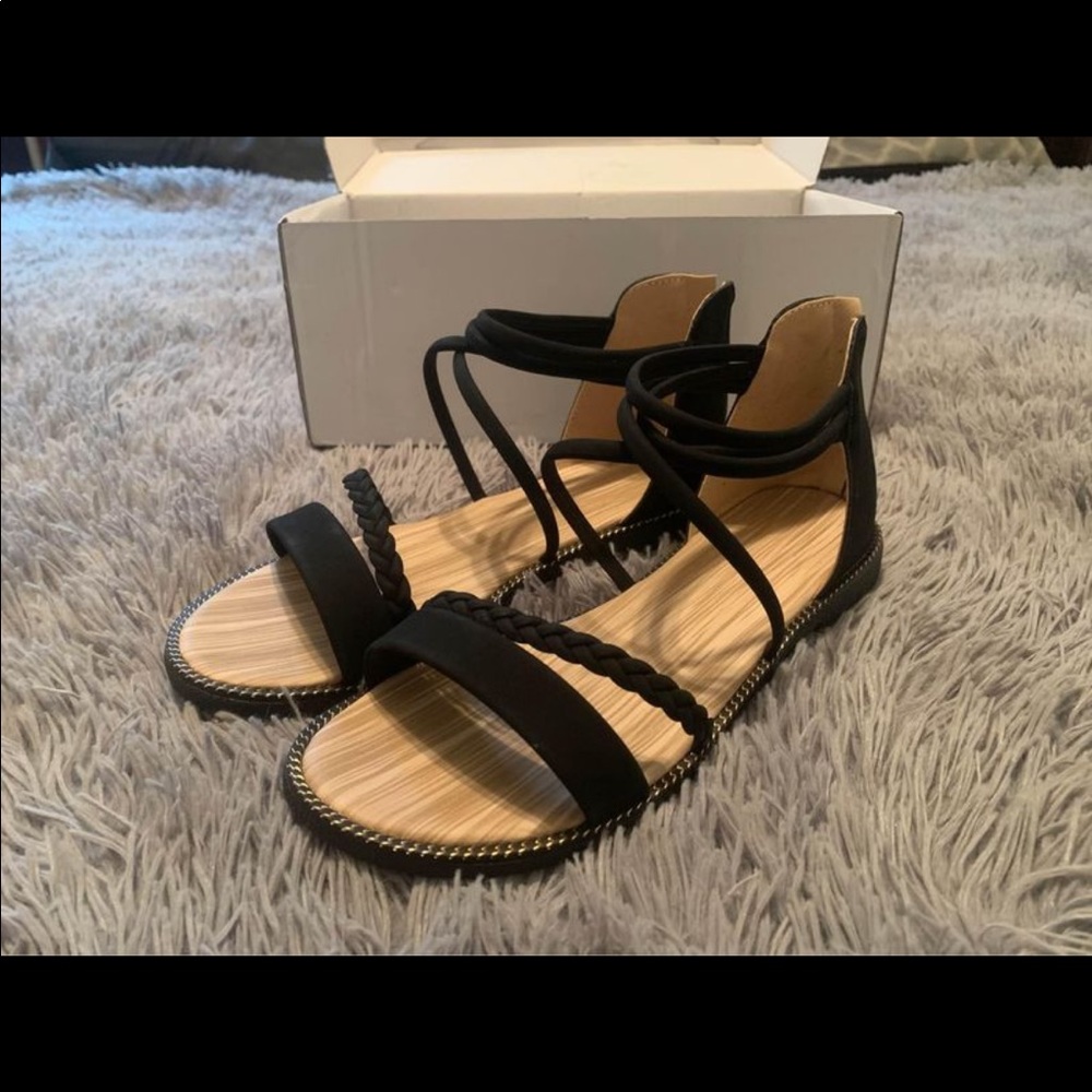 Black Sandals. Size 6.5 US.